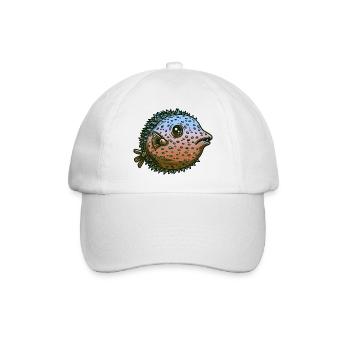 Poisson-globe à épines toxiques comme poisson dans la mer - Casquette classique - blanc/blanc - Devant