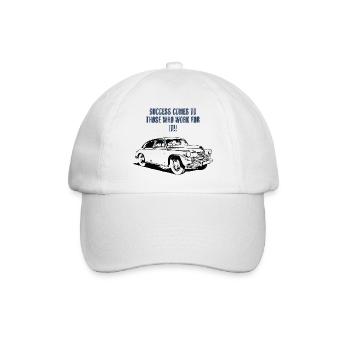 Le succès grâce au dévouement et au travail acharné - Casquette classique - blanc/blanc - Devant