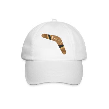 Karma boomerang - Baseballkappe - Weiß/Weiß - Vorne