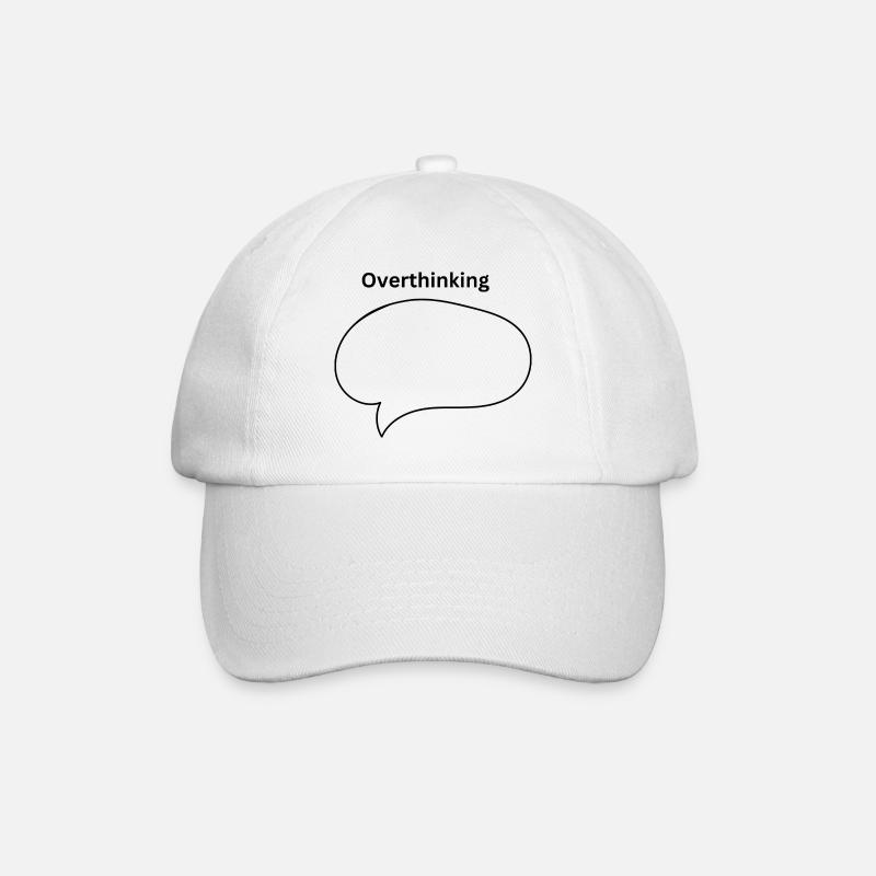 Overthinking - Baseballkappe - Weiß/Weiß