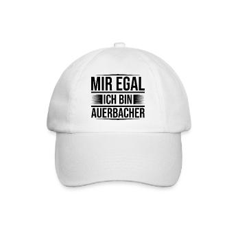 Mir egal Auerbach - Baseballkappe - Weiß/Weiß - Vorne