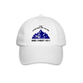 Les montagnes appellent I Must Go - Casquette classique - blanc/blanc - Devant