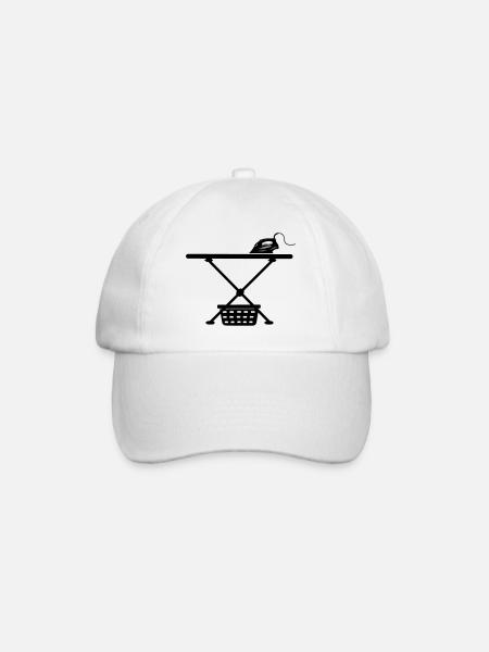 Srichplak en fer et panier à linge - Casquette classique - blanc/blanc