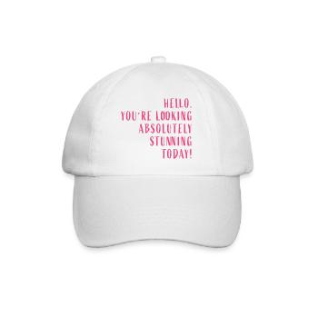 Bonjour. Vous avez l’air absolument magnifique aujourd’hui! - Casquette classique - blanc/blanc - Devant