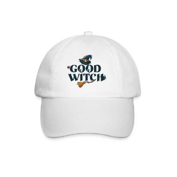 Halloween Glückliche Hexe - Baseballkappe - Weiß/Weiß - Vorne