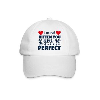 not perfect - Baseballkappe - Weiß/Weiß - Vorne