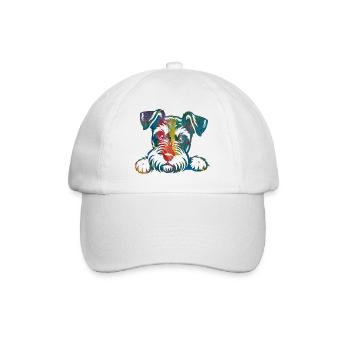 Chien chiot chien mignon Corgi aquarelle Art Cartoon Wof - Casquette classique - blanc/blanc - Devant