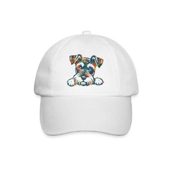 Chien chiot chien mignon Corgi aquarelle Art Cartoon Wof - Casquette classique - blanc/blanc - Devant