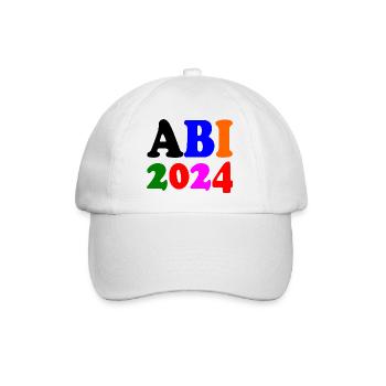 Abi 2024 - Baseballkappe - Weiß/Weiß - Vorne