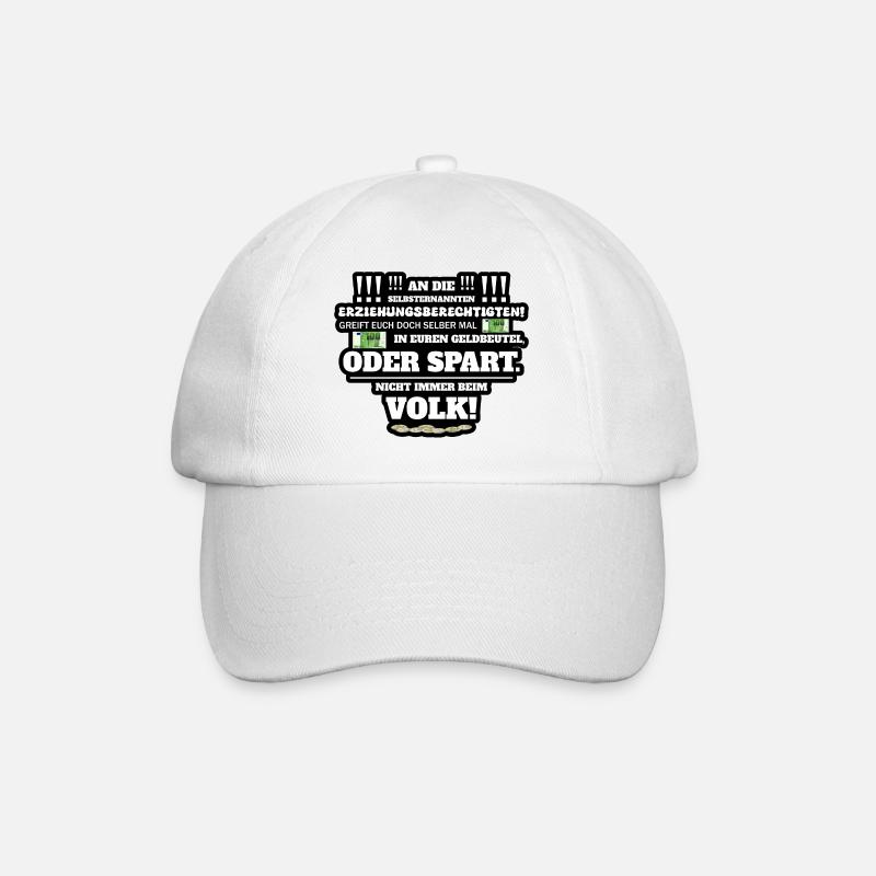 Nicht immer vom Volk - Baseballkappe - Weiß/Weiß