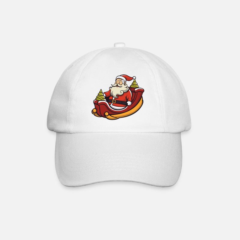 Logo du Père Noël - Casquette classique - blanc/blanc