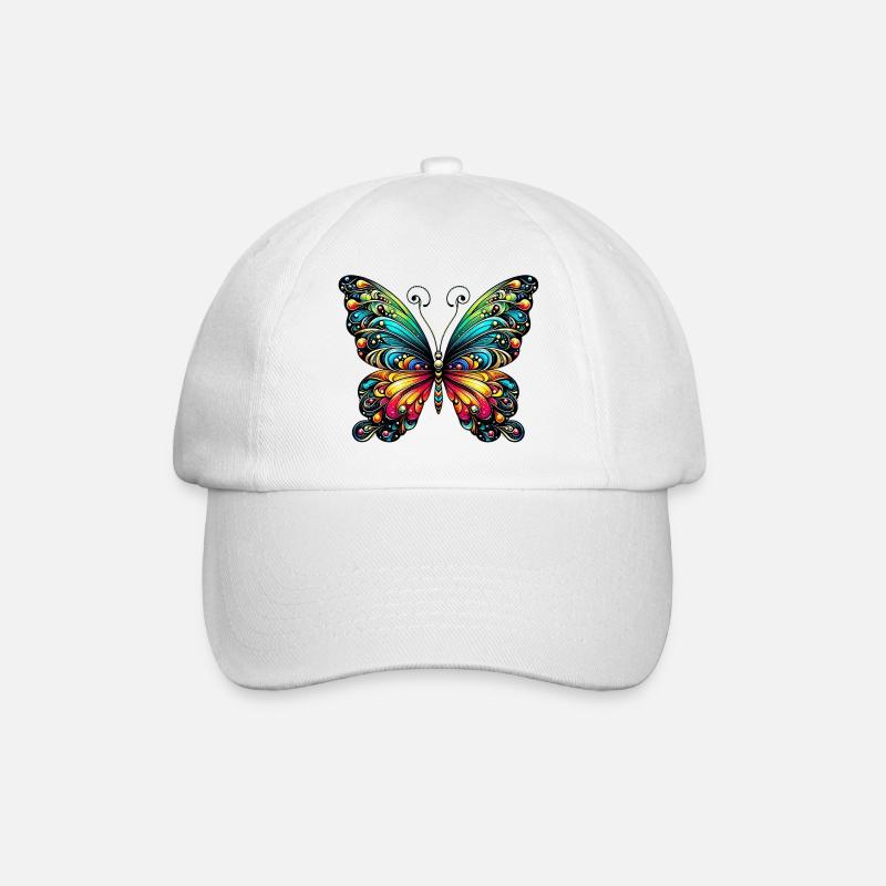 Papillon - Casquette classique - blanc/blanc