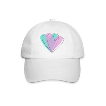 my Design - Baseballkappe - Weiß/Weiß - Vorne