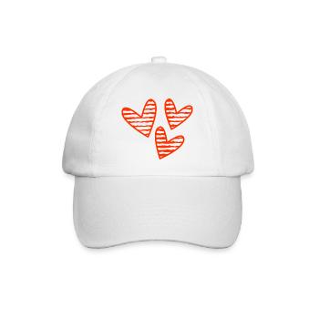 LOVE. COUPLE. JUST MARRIED. Bachelorette party. VALENTINE'S DAY. - Baseball Cap - white/white - Front