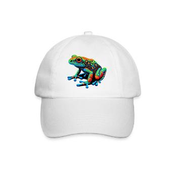 Frosch - Baseballkappe - Weiß/Weiß - Vorne