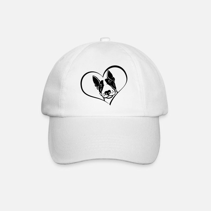 Bull Terrier miniature dans le cœur - Casquette classique - blanc/blanc