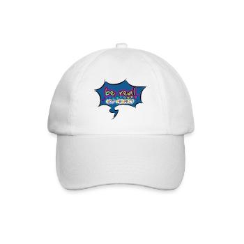 be real, not perfect - Baseballkappe - Weiß/Weiß - Vorne