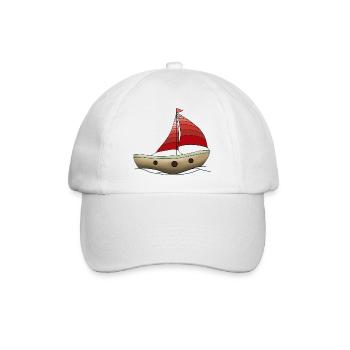 Boot - Baseballkappe - Weiß/Weiß - Vorne