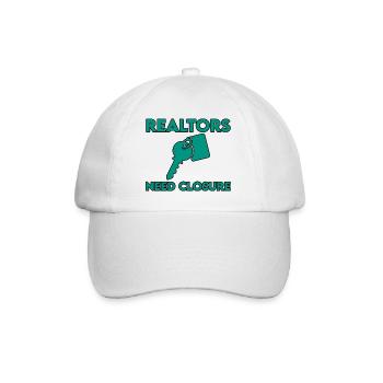 Les agents immobiliers ont besoin de tourner la page 2 - Casquette classique - blanc/blanc - Devant