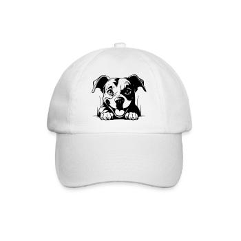 Staffordshire Bull Terrier - Casquette classique - blanc/blanc - Devant