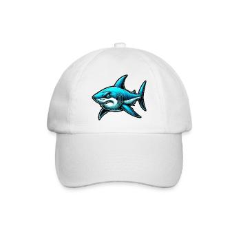 Shark - Baseball Cap - white/white - Front