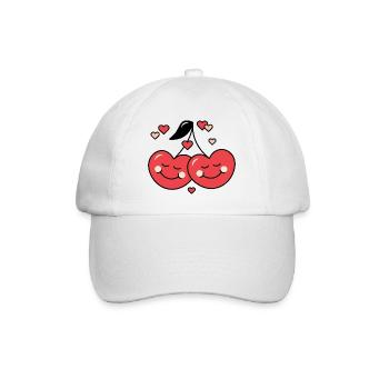 Cherry and Love - Baseball Cap - white/white - Front