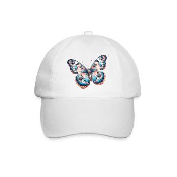 Papillon, fleur - Légèreté Envolée - Casquette classique - blanc/blanc - Devant