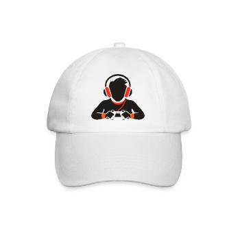 Spiel Liebhaber Zeichnung - Baseballkappe - Weiß/Weiß - Vorne