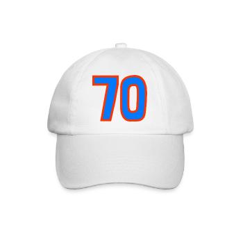 70. 70 YEARS. 70th ANNIVERSARY. 70 YEARS ANNIVERSARY. - Baseball Cap - white/white - Front