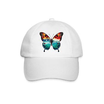 Butterfly - Baseball Cap - white/white - Front