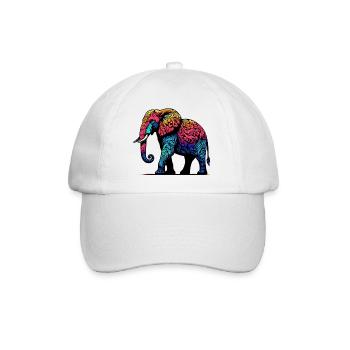 Éléphant - Casquette classique - blanc/blanc - Devant