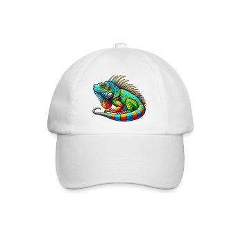 Iguana - Baseball Cap - white/white - Front