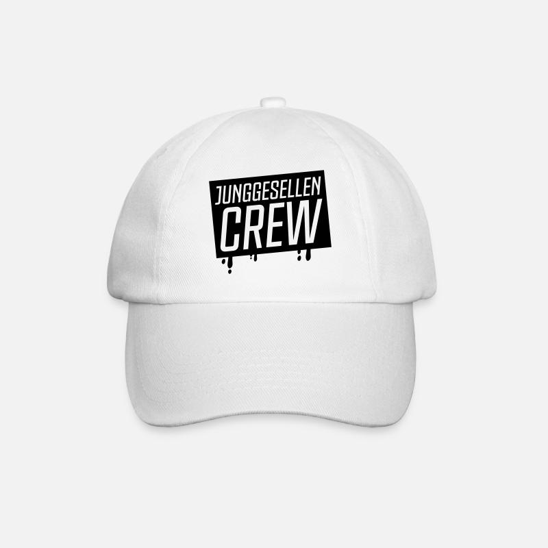 junggesellen crew - Baseballkappe - Weiß/Weiß