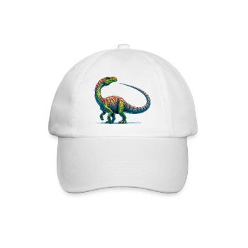 Dinosaurier - Baseballkappe - Weiß/Weiß - Vorne