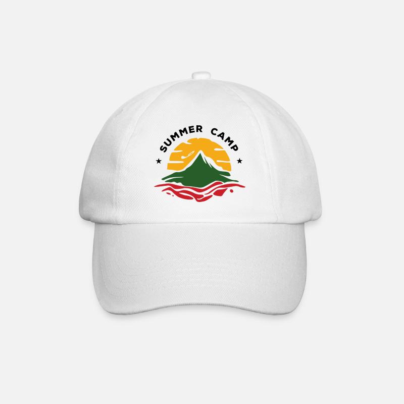 SUMMER CAMP - Baseball Cap - white/white