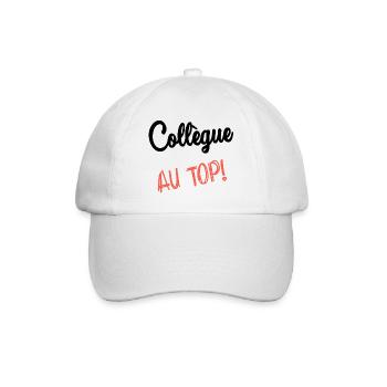 COLLEGUE. DEPART. EMPLOI. HUMOUR. MANAGER. CHEF - Casquette classique - blanc/blanc - Devant