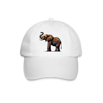 Éléphant - Casquette classique - blanc/blanc - Devant