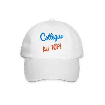 COLLEGUE. RETRAITE. RETRAITE. RETRAITEE - Casquette classique - blanc/blanc - Devant