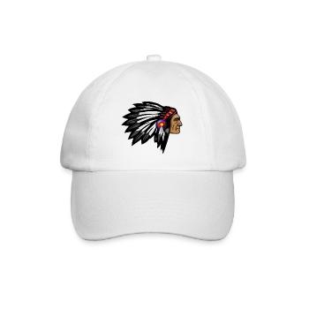 Fier chef indien visage tête côté - Casquette classique - blanc/blanc - Devant