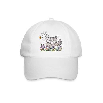 Sheep - Baseball Cap - white/white - Front
