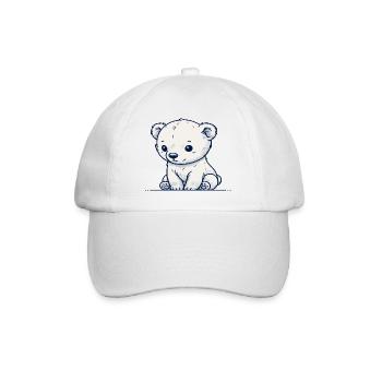 Ours blanc - Casquette classique - blanc/blanc - Devant