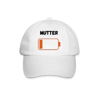 Mutter auf Reserve - Baseballkappe - Weiß/Weiß - Vorne