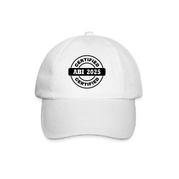 Abi 2025 - Baseballkappe - Weiß/Weiß - Vorne