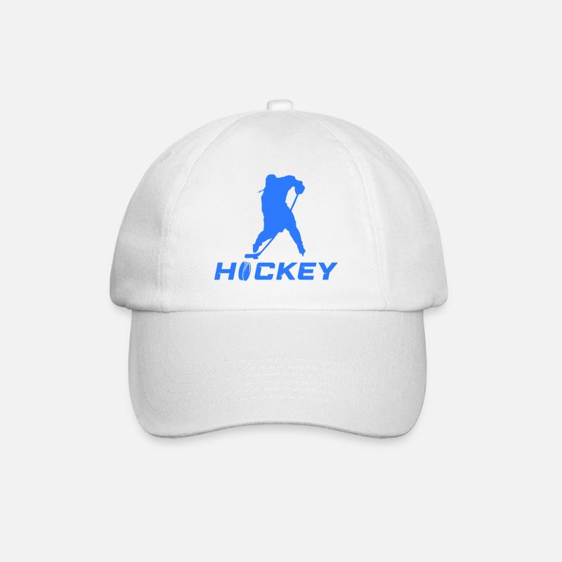 eishockey spieler - Baseballkappe - Weiß/Weiß