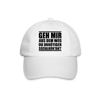 Funny Saying Picture Funny Humor Gift Idea - Baseball Cap - white/white - Front