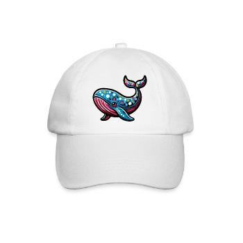 Wal - Baseballkappe - Weiß/Weiß - Vorne