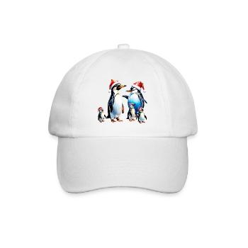 Cute Penguins - Baseball Cap - white/white - Front
