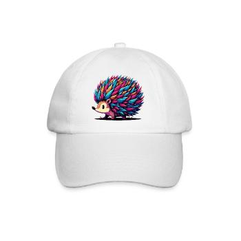 Hedgehog - Baseball Cap - white/white - Front