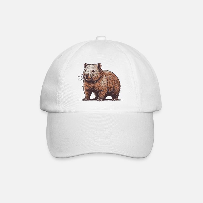 Wombat - Baseballkappe - Weiß/Weiß