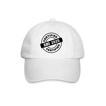 Abi 2025 - Baseballkappe - Weiß/Weiß - Vorne
